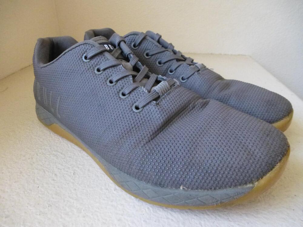 NOBULL Shoes Mens Size 13.5 Gray Trainers SuperFabric Athletic Sneakers Gum Sole